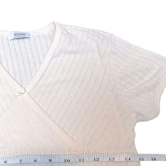 Scarlet Loungewear Light Yellow V-Neck Lounge Mini Dress Y2K - Picture 4 of 10